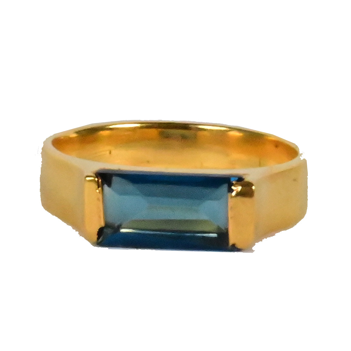 Euro Gold Gemstone Ring  A31