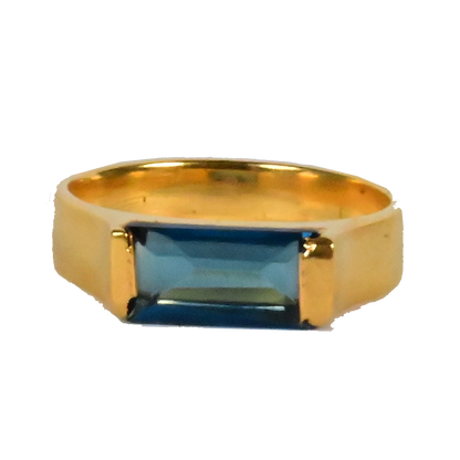 Euro Gold Gemstone Ring  A31