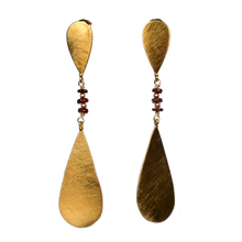 Euro Gold Gemstone Earrings A198