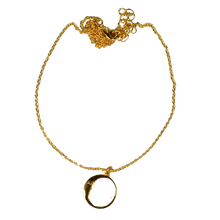 Euro gold moon necklace  A38