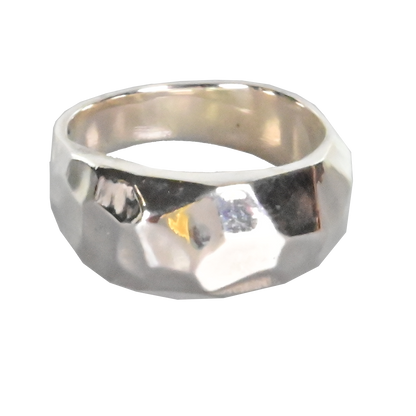 FLOW FACETED RING large BKR39