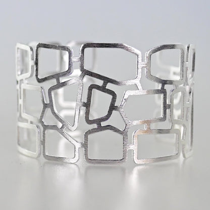 Silver Wash Cuff bangle C43