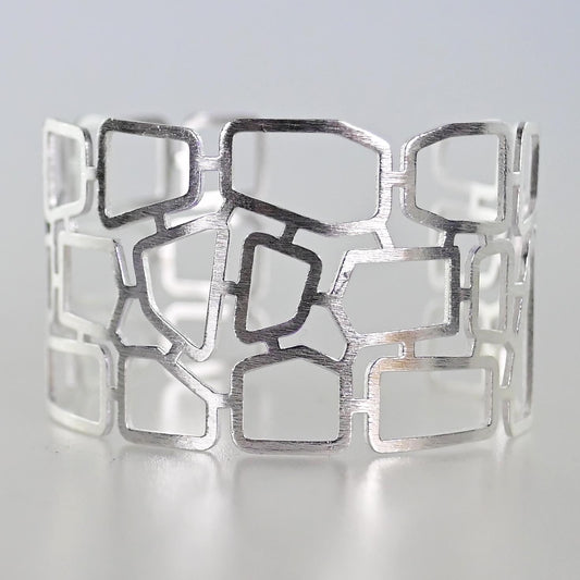 Silver Wash Cuff bangle A43