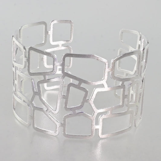 Silver Wash Cuff bangle A43