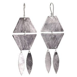 Silver Wash Earrings C167