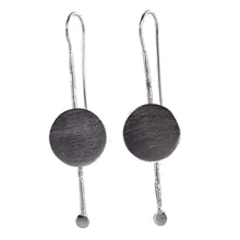Silver Wash Hook Earrings C65
