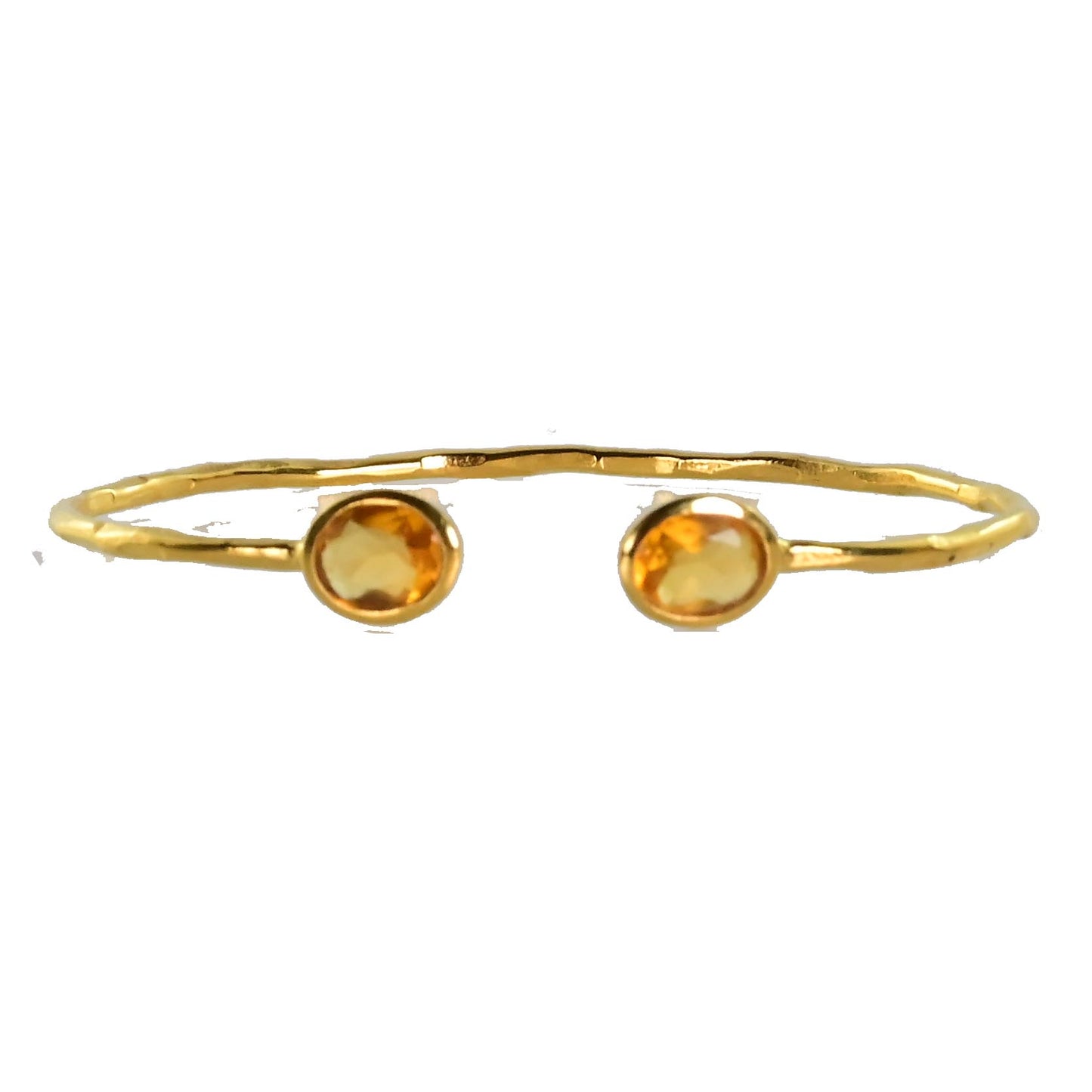 Euro Gold cuff bangle with gems- A21