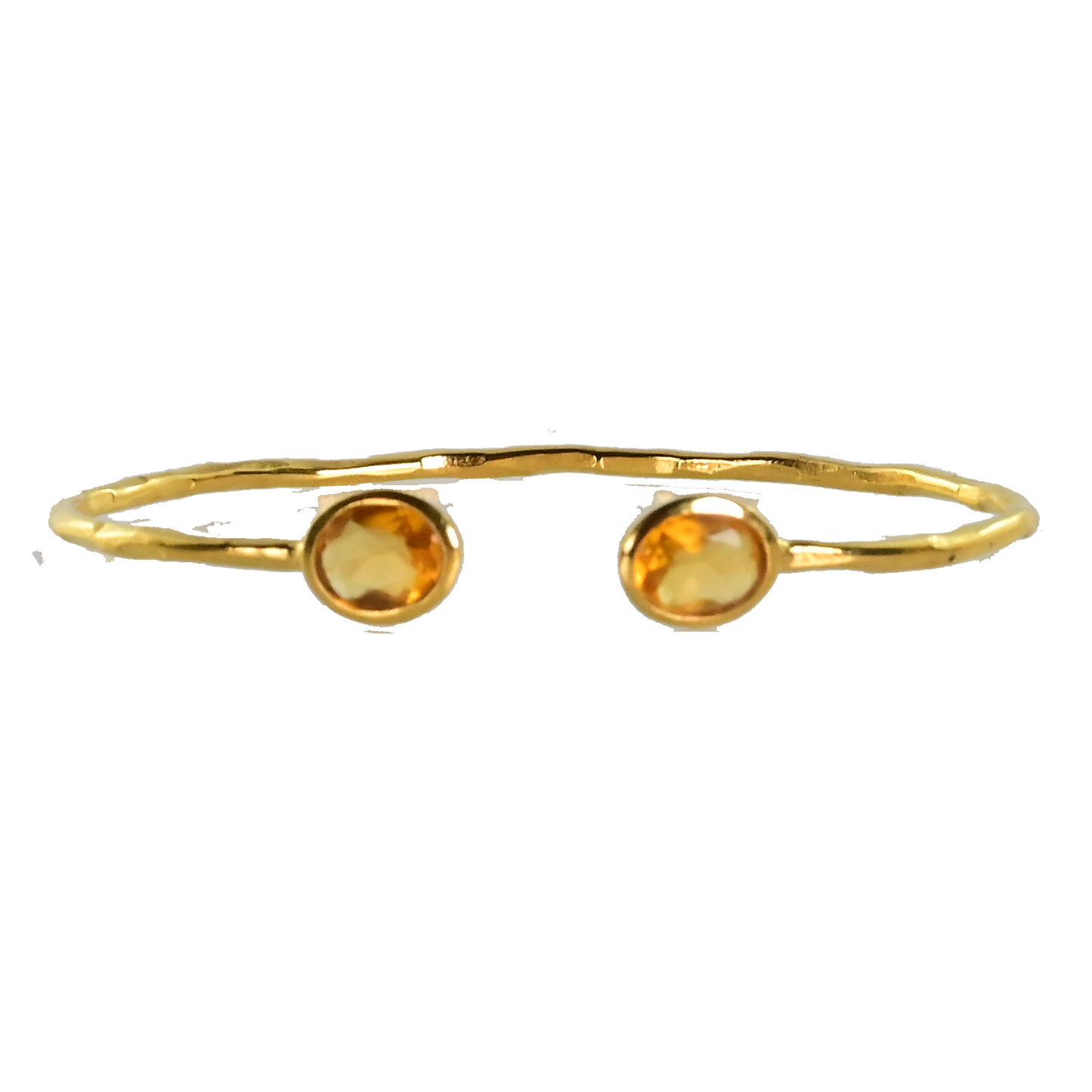 Euro Gold cuff bangle with gems- A21