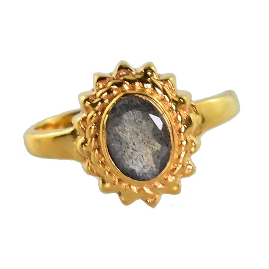 Euro Gold Gemstone Ring  A49