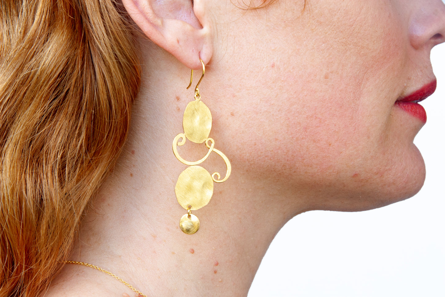 Euro Gold Earrings B178 Piccolo