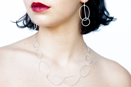Silver Wash Necklace C135