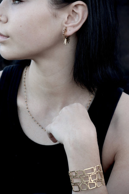 Euro Gold Cuff bangle A43