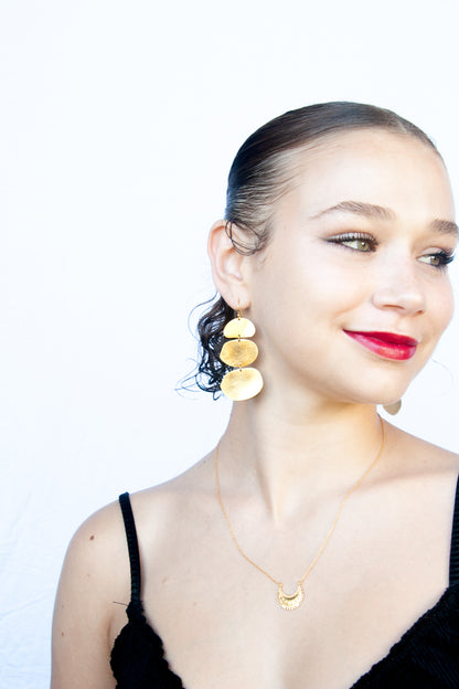 Euro Gold Earrings B196