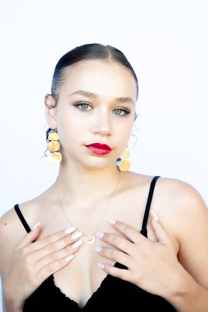 Euro Gold Earrings B196