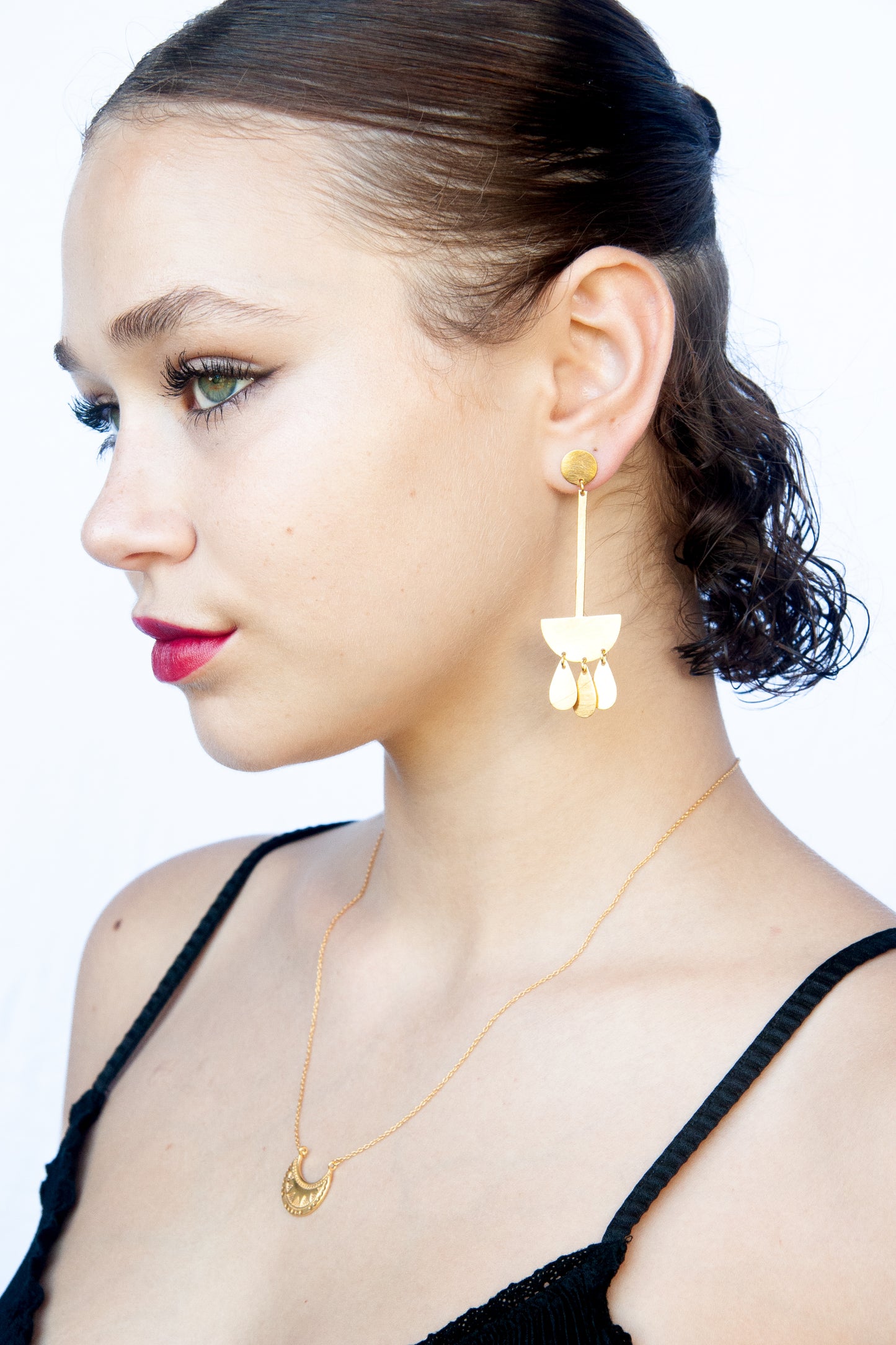 Euro Gold Earrings B194