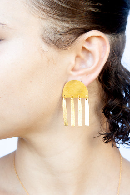 Euro Gold Earrings B190