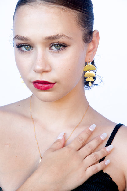 Euro Gold Earrings B176