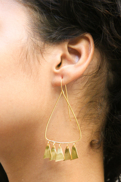 Euro Gold Earrings B131p