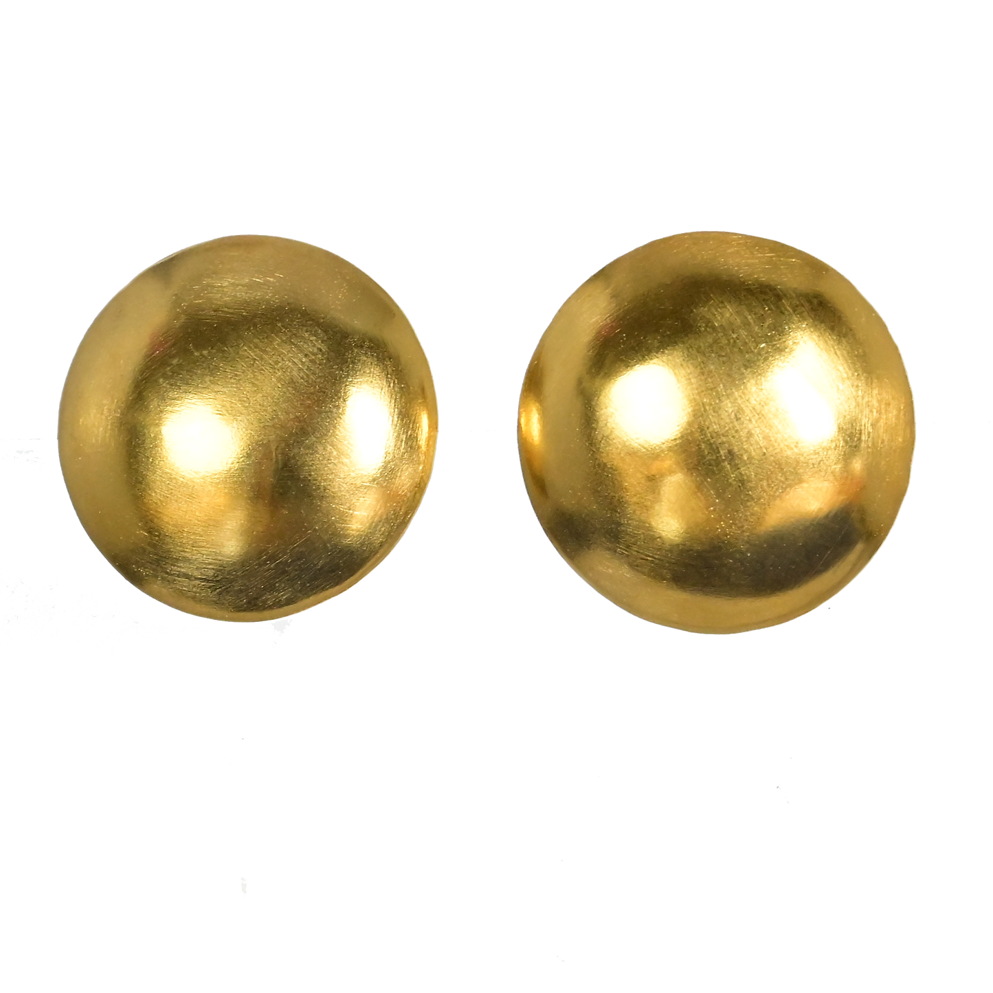 Euro Gold Round Stud Earrings B2