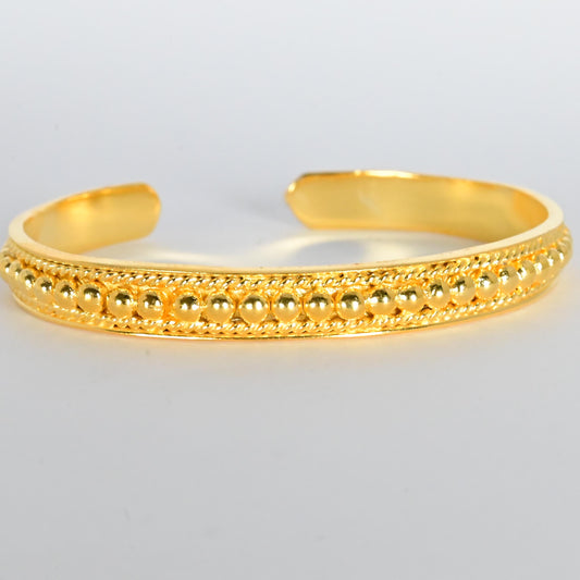 Euro Gold Cuff bangle A187a.