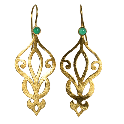 Euro Gold Earrings A62a