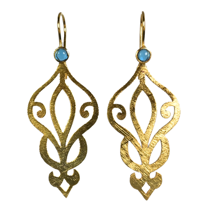 Euro Gold Earrings A62a