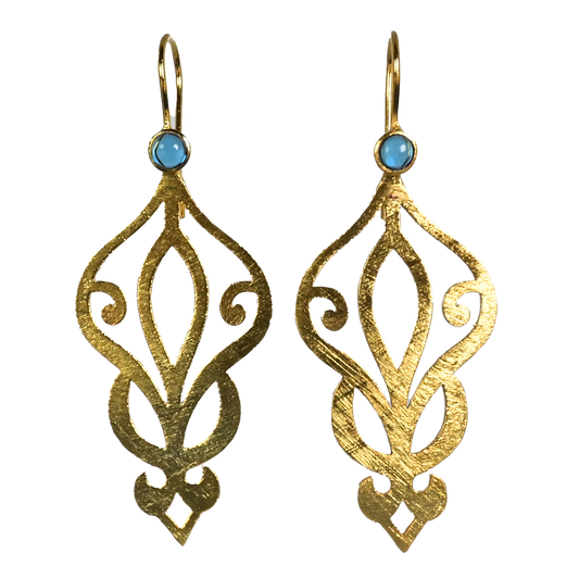 Euro Gold Earrings A62a
