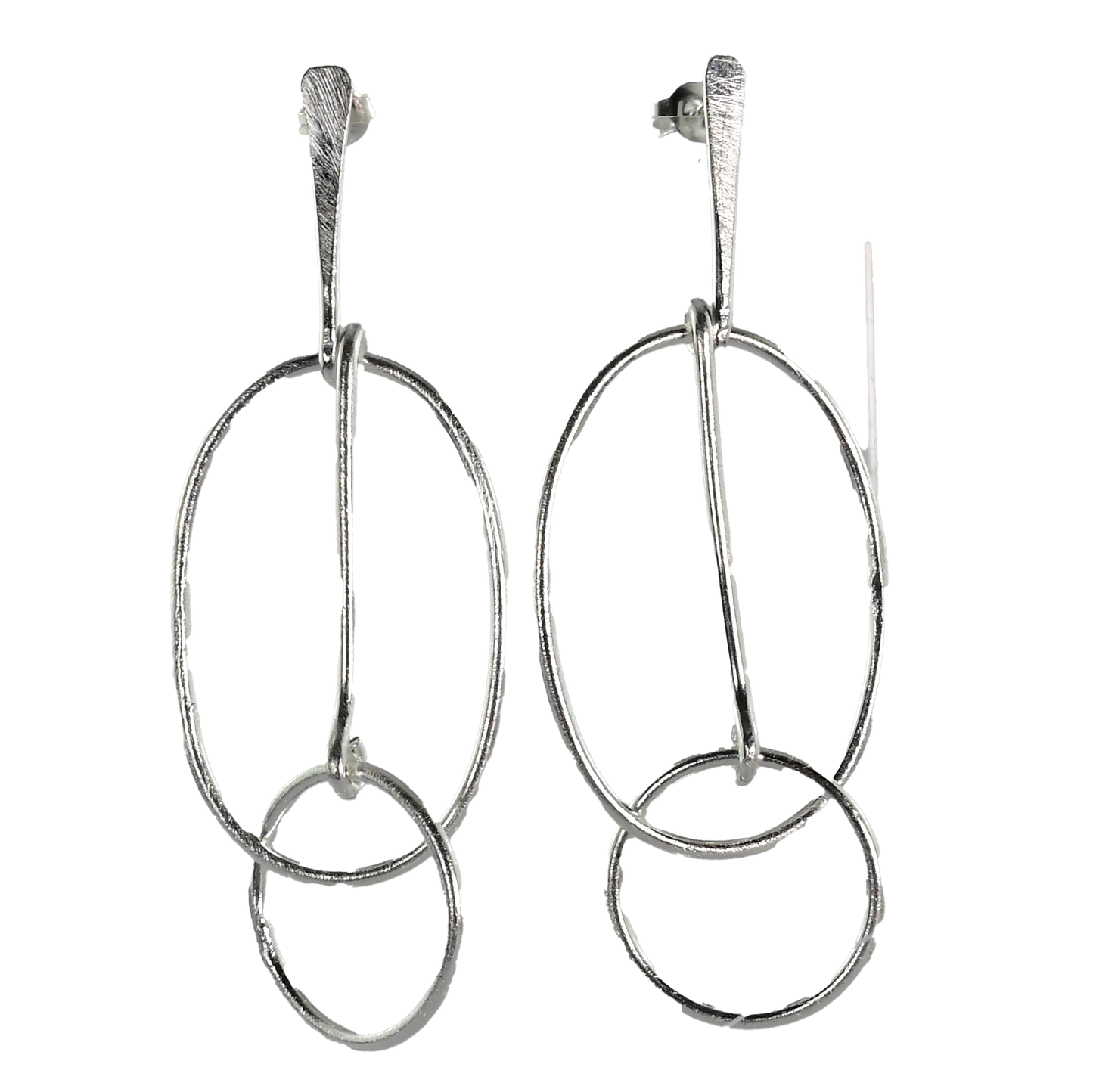 Silver Wash Earrings C144.