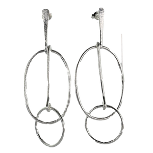 Silver Wash Earrings C144.