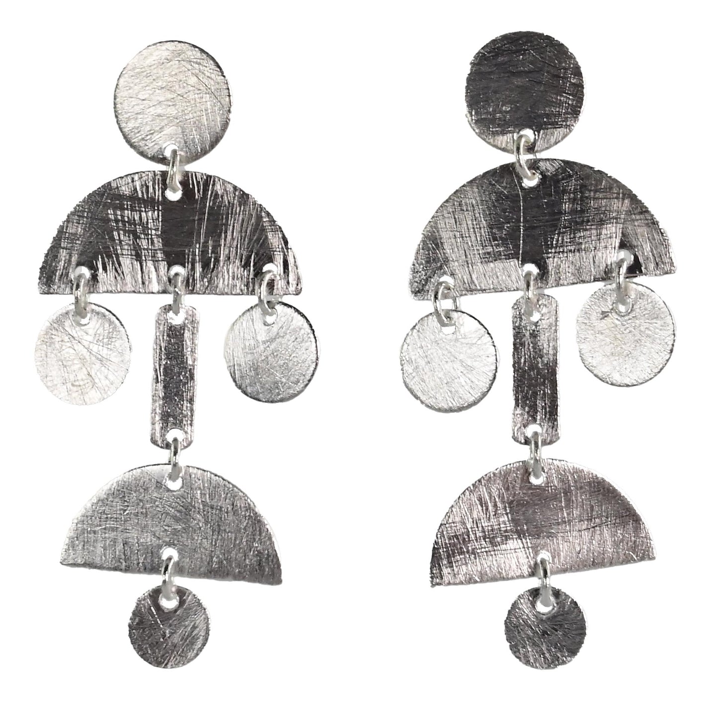 Silver Wash Earrings C136