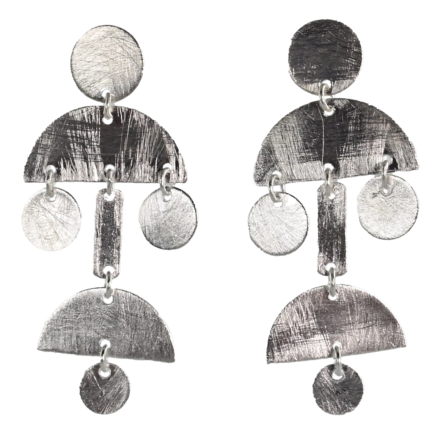 Silver Wash Earrings C136