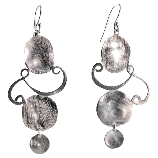 Silver Wash Earrings C178