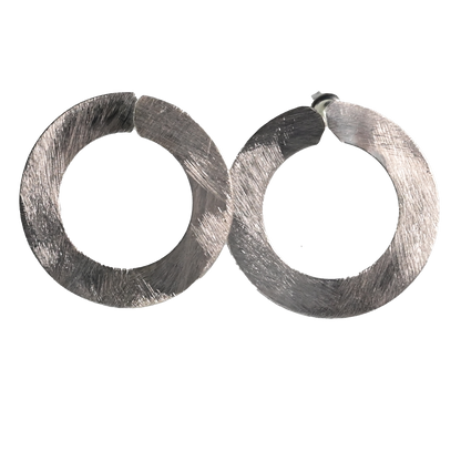 Silver Wash Earrings C132