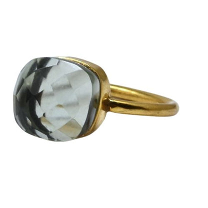 Euro Gold Cuff Heart Ring Open size with an enamel heart A199