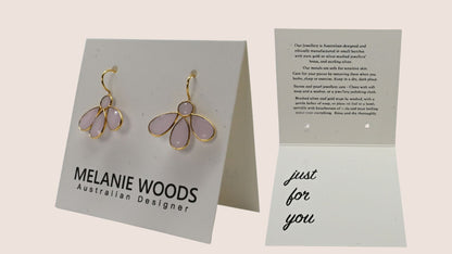 NEW White cards with earring holes