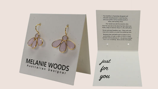NEW White cards with earring holes
