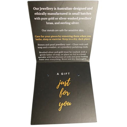 NEW Black cards with earring holes