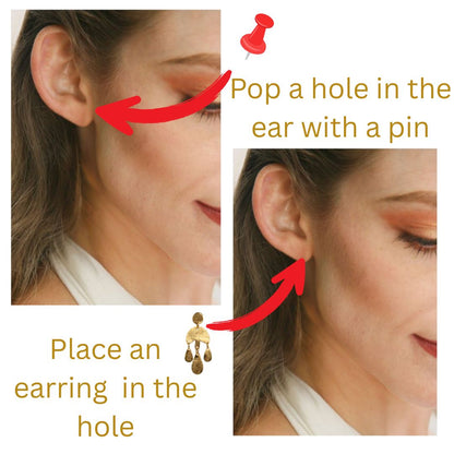 A6 Postcard Silent Seller- add earring for display 105 x 148 millimeters.
