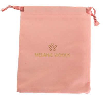 Pink Velvet Jewellery pouch 125 x 150 mm