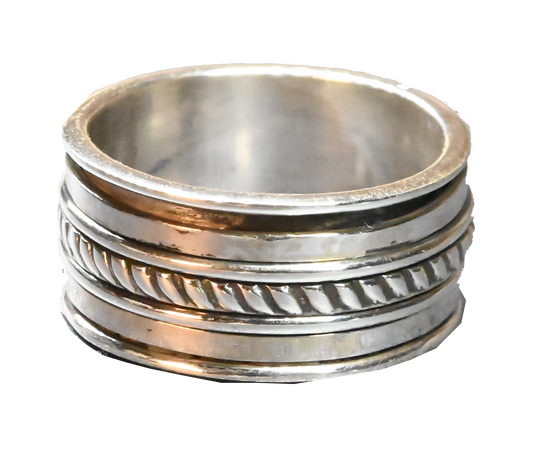 5 Band Spinner Ring.  lux IARS3