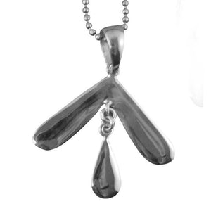2 Tier Wing Pendant Sterling Silver