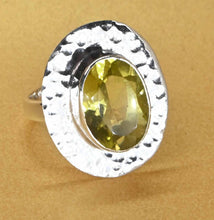 Gemstone Rings Lux hammer finish Lux