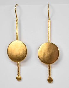 Euro Gold Hook Earrings B65