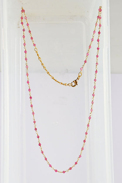 Euro gold and gem necklaces with many gem varieties A1A.