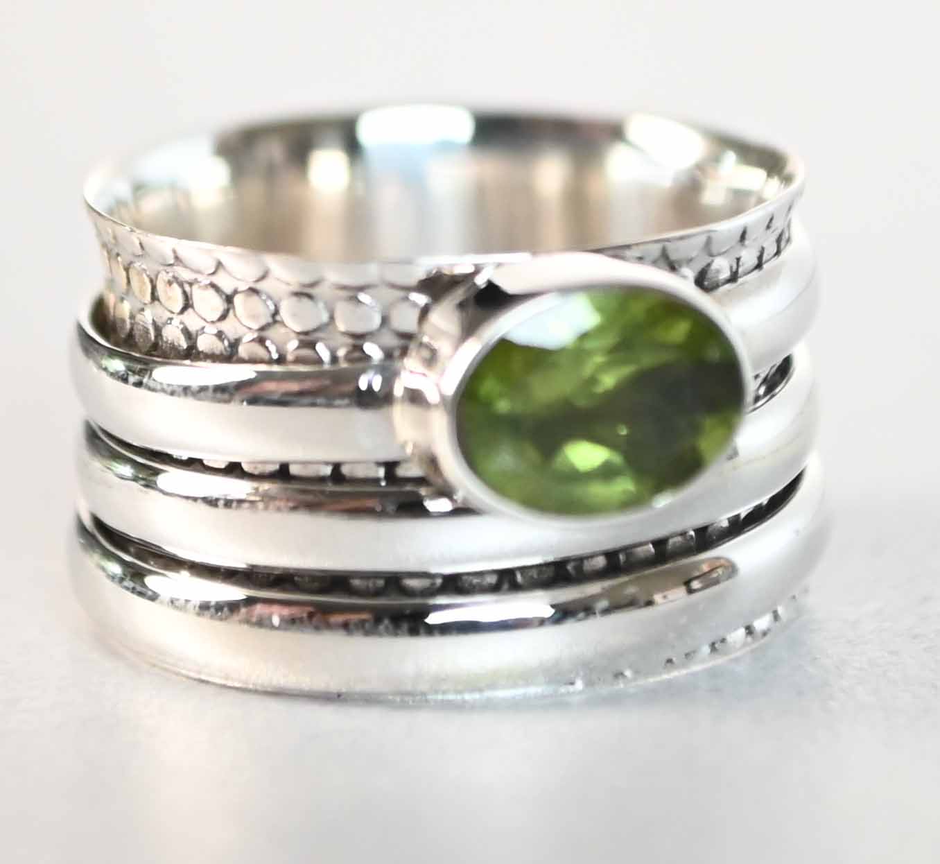 Gemstone Spinner rings.  lux