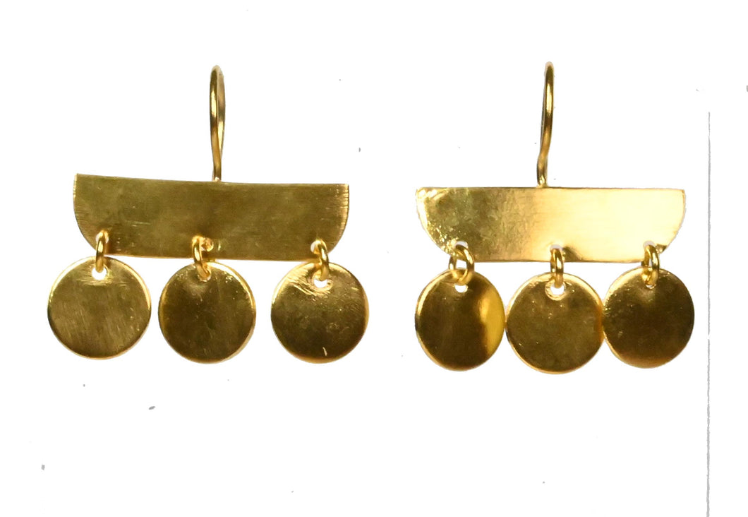 Euro Gold Earrings B122