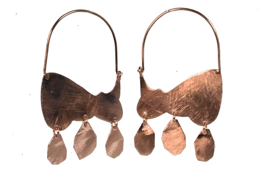 Euro  Rose Gold Earrings B14r