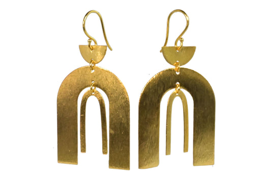 Euro Gold Earrings B140