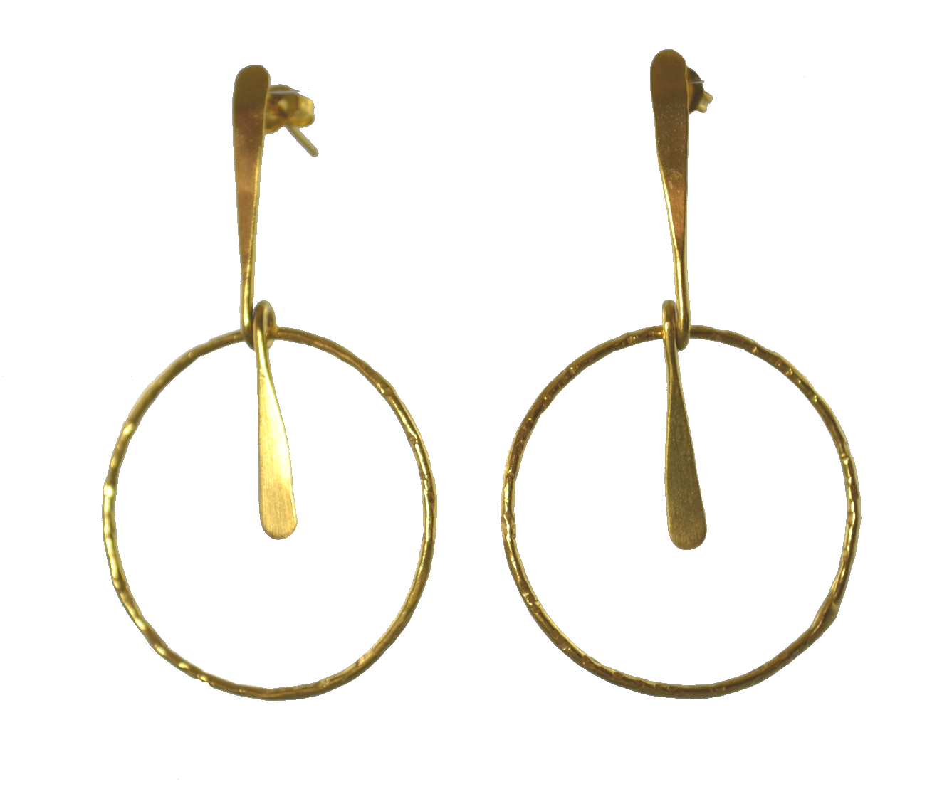 Euro Gold Matisse Stud Earrings B42