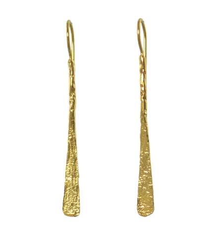 Euro Gold long hook Earrings B51